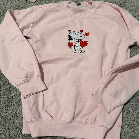 Gildan Sweaters - Valentine’s Day pink Snoopy Women's Sweater